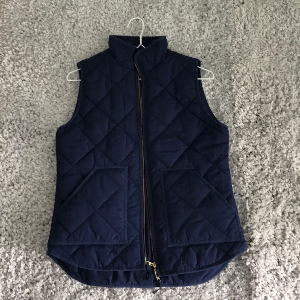 J.Crew Navy Blue Quilted Puffer Vest